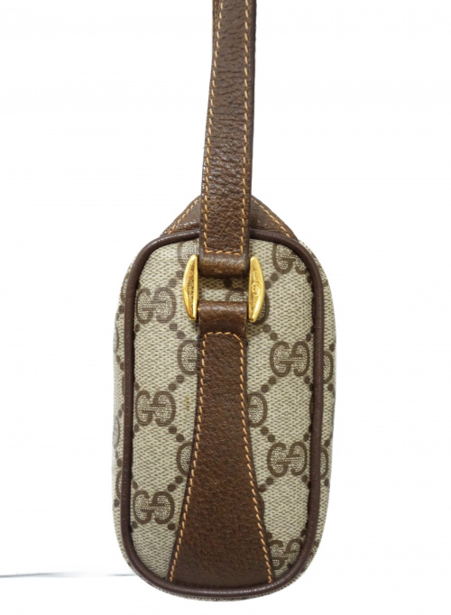 GUCCI（グッチ）GUCCI (グッチ) [OLD]ショルダーバッグ ブラウンの古着・服飾アイテム