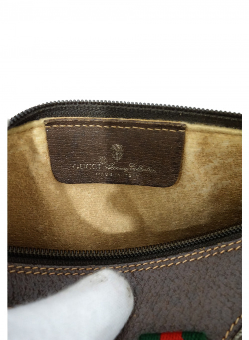 GUCCI（グッチ）GUCCI (グッチ) [OLD]ショルダーバッグ ブラウンの古着・服飾アイテム