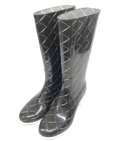 CHANEL（シャネル）CHANEL (シャネル) レインブーツ ブラック サイズ:35の古着・服飾アイテム