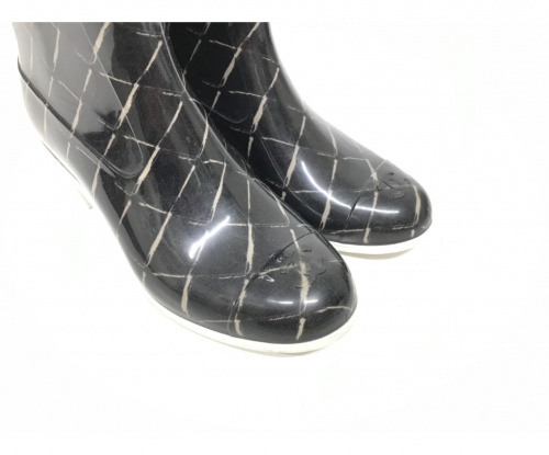 CHANEL（シャネル）CHANEL (シャネル) レインブーツ ブラック サイズ:35の古着・服飾アイテム