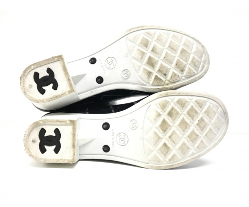 CHANEL（シャネル）CHANEL (シャネル) レインブーツ ブラック サイズ:35の古着・服飾アイテム