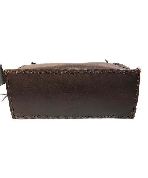 Carving Tribes（カービングトライブス）CARVING TRIBES (カービングトライブス) ハンドバッグ ブラウンの古着・服飾アイテム