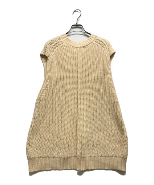machatt（マチャット）machatt (マチャット) ニットベスト アイボリー サイズ:Fの古着・服飾アイテム