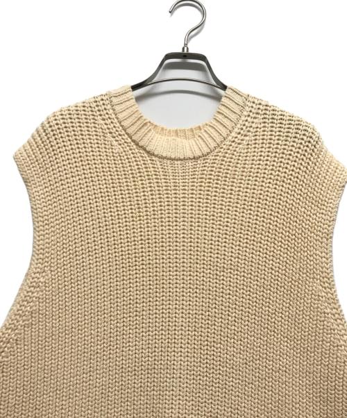 machatt（マチャット）machatt (マチャット) ニットベスト アイボリー サイズ:Fの古着・服飾アイテム