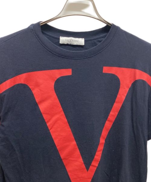 VALENTINO（ヴァレンティノ）VALENTINO (ヴァレンティノ) VLOGOTEE ネイビー サイズ:XSの古着・服飾アイテム