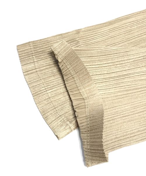 ISSEY MIYAKE（イッセイミヤケ）ISSEY MIYAKE (イッセイミヤケ) プリーツショーツ ベージュ サイズ:Mの古着・服飾アイテム
