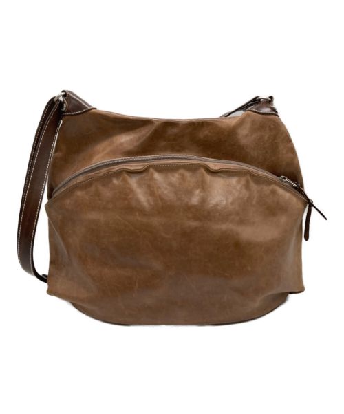 TIP ZONE（ティップゾーン）tip zone (ティップゾーン) レザーバッグ ブラウンの古着・服飾アイテム