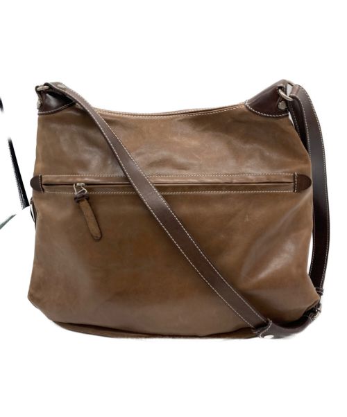 TIP ZONE（ティップゾーン）tip zone (ティップゾーン) レザーバッグ ブラウンの古着・服飾アイテム