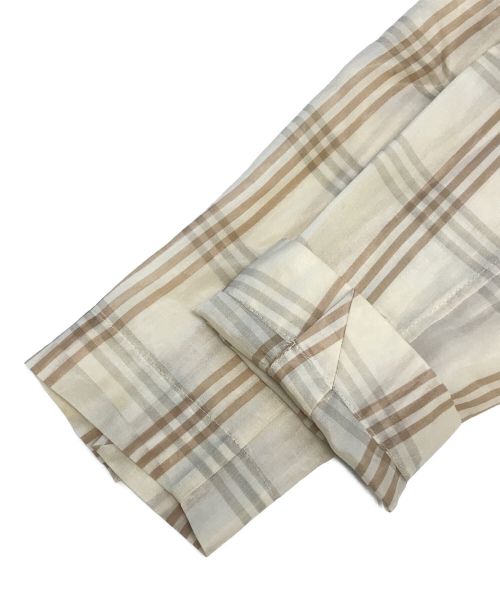 Jean Paul Gaultier FEMME（ジャンポールゴルチエ フェム）Jean Paul GAULTIER FEMME (ジャンポールゴルチェフェム) シアーテーラードジャケット ベージュ サイズ:40の古着・服飾アイテム