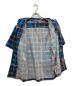 中古・古着 DIESEL (ディーゼル) オーバーチェックシャツ ブルー サイズ:46：3000円