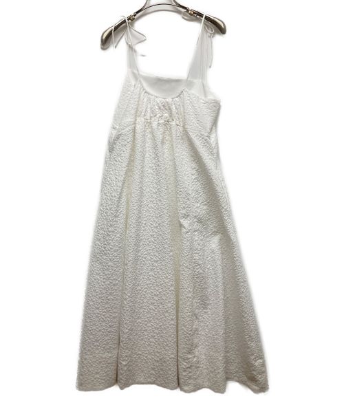 Gypsohila（ジプソフィア）Gypsohila (ジプソフィア) Jacquard Cami OnePiece ホワイト サイズ:FREEの古着・服飾アイテム