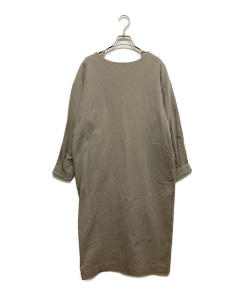 T.japan（ティー.ジャパン）T.JAPAN (ティー.ジャパン) スウェットワンピース ベージュ サイズ:記載なしの古着・服飾アイテム