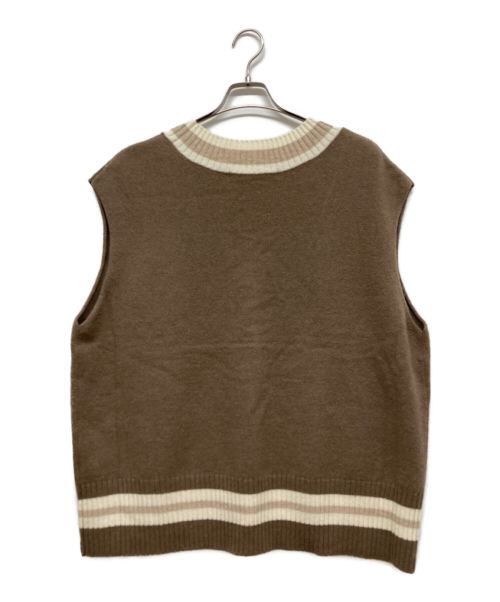 FRAMeWORK（フレームワーク）FRAMeWORK (フレームワーク) チルデンベスト ブラウン サイズ:表記なしの古着・服飾アイテム