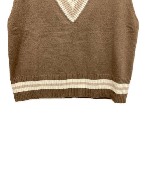 FRAMeWORK（フレームワーク）FRAMeWORK (フレームワーク) チルデンベスト ブラウン サイズ:表記なしの古着・服飾アイテム