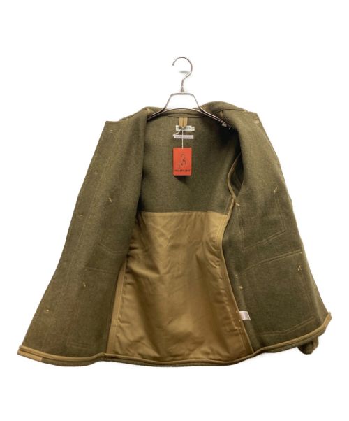 Heller's cafe（ヘラーズカフェ）HELLER'S CAFE (ヘラーズカフェ) カバーオール オリーブ サイズ:36の古着・服飾アイテム