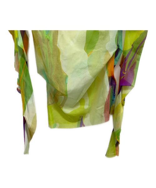 MSGM（エムエスジーエム）MSGM (エムエスジーエム) シアーブラウス 黄緑 サイズ:Lの古着・服飾アイテム