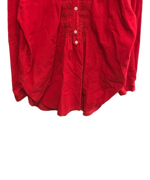 PINK HOUSE（ピンクハウス）PINK HOUSE (ピンクハウス) ギャザーブラウス レッド サイズ:FREEの古着・服飾アイテム