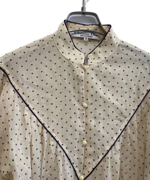 Christian Dior（クリスチャン ディオール）Christian Dior (クリスチャン ディオール) ブラウス ベージュ サイズ:Mの古着・服飾アイテム