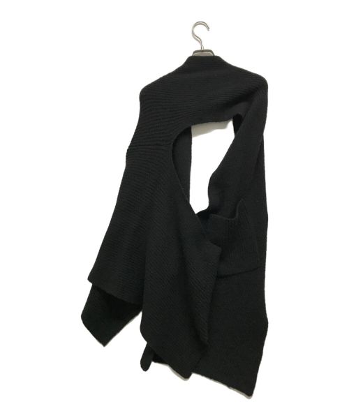 MOYURU（モユル）MOYURU (モユル) 変形ニット ブラック サイズ:MLの古着・服飾アイテム