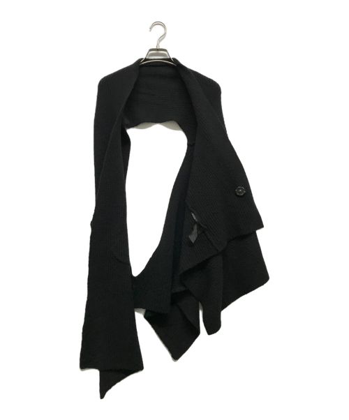 MOYURU（モユル）MOYURU (モユル) 変形ニット ブラック サイズ:MLの古着・服飾アイテム