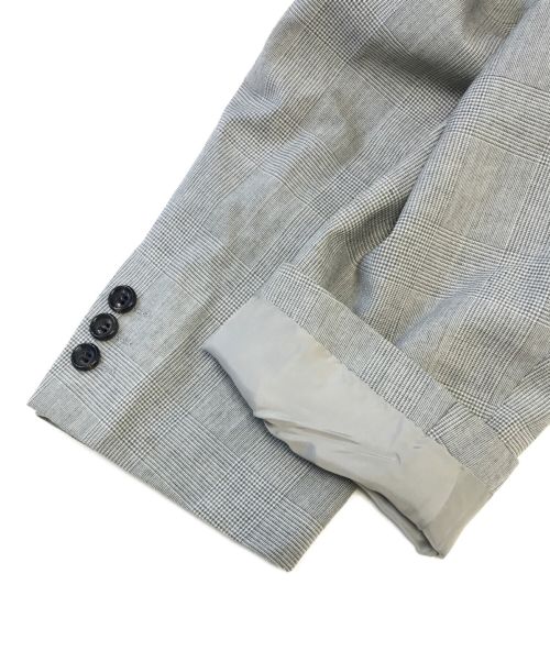COMME des GARCONS HOMME（コムデギャルソン オム）COMME des GARCONS HOMME (コムデギャルソン オム) グレンチェック2Bジャケット グレー サイズ:Sの古着・服飾アイテム