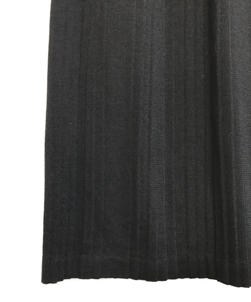 tricot COMME des GARCONS（トリココムデギャルソン）tricot COMME des GARCONS (トリココムデギャルソン) プリーツ切替ニットワンピース ブラック サイズ:表記なしの古着・服飾アイテム