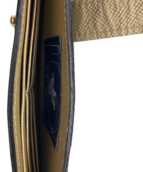 A.D.M.J.（エーディーエムジェイ）A.D.M.J. (エーディーエムジェイ) クロコ型押し スリムウォレット ブラックの古着・服飾アイテム