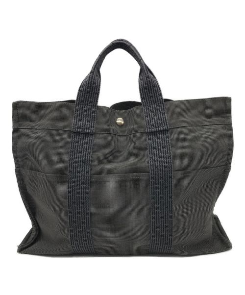 HERMES（エルメス）HERMES (エルメス) キャンバストートバッグ グレーの古着・服飾アイテム