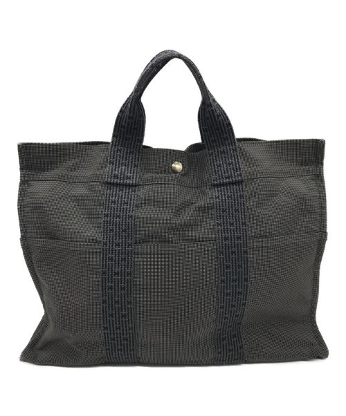 HERMES（エルメス）HERMES (エルメス) キャンバストートバッグ グレーの古着・服飾アイテム
