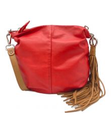 GIANNI CHIARINI（ジャンニ キアリーニ）の古着「タッセルショルダーバッグ」｜レッド