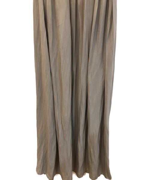 VERMEIL par iena（ヴェルメイユ パー イエナ）VERMEIL par iena (ヴェルメイユ パー イエナ) ギャザーノースリーブワンピース ベージュ サイズ:Fの古着・服飾アイテム