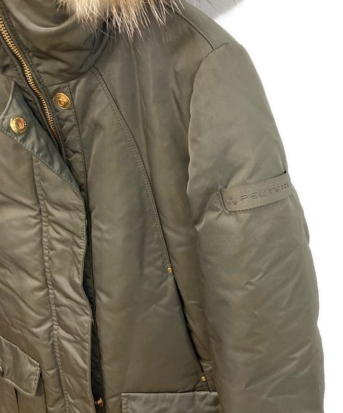 PEUTEREY（ピューテリー）PEUTEREY (ピューテリー) ダウンジャケット オリーブ サイズ:40の古着・服飾アイテム