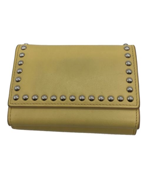 J&M DAVIDSON（ジェイ＆エム デヴィッドソン）J&M DAVIDSON (ジェイ＆エム デヴィッドソン) コンパクトウォレット イエローの古着・服飾アイテム