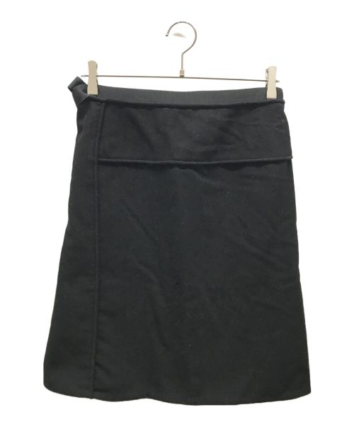 JIL SANDER（ジルサンダー）JIL SANDER (ジルサンダー) ウールスカート ブラック サイズ:36の古着・服飾アイテム