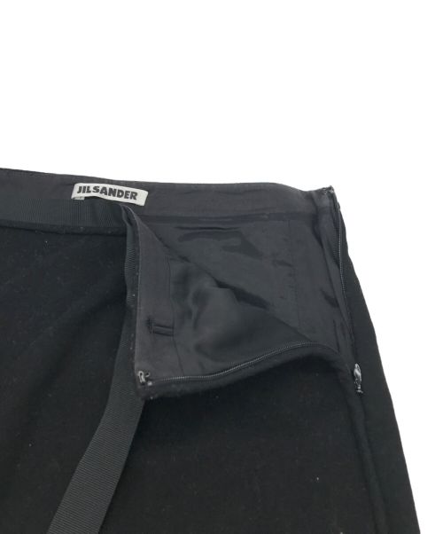 JIL SANDER（ジルサンダー）JIL SANDER (ジルサンダー) ウールスカート ブラック サイズ:36の古着・服飾アイテム