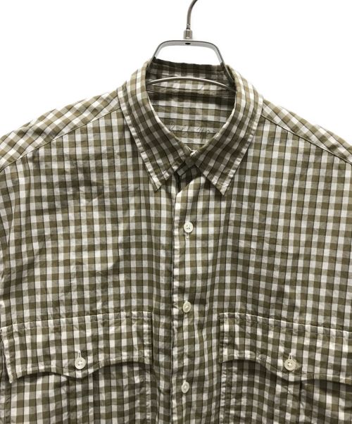 Porter Classic（ポータークラシック）Porter Classic (ポータークラシック) TRICOLOR SHIRT ブラウン サイズ:Sの古着・服飾アイテム