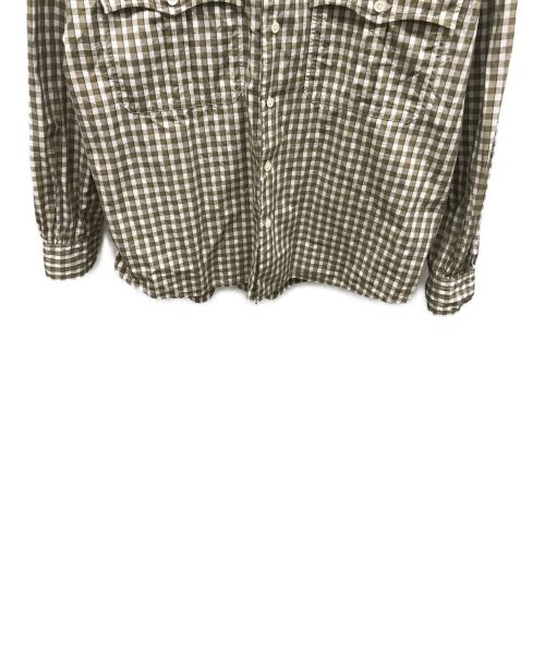 Porter Classic（ポータークラシック）Porter Classic (ポータークラシック) TRICOLOR SHIRT ブラウン サイズ:Sの古着・服飾アイテム