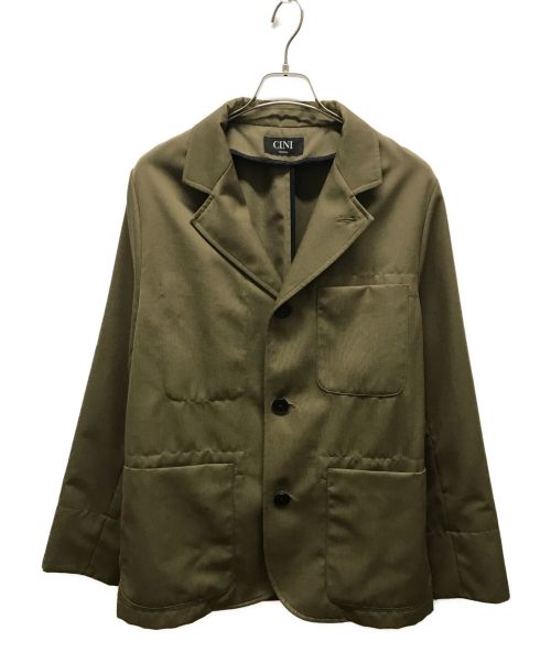 CINI VENEZIA（チニー ベネチア）CINI VENEZIA (チニー ベネチア) ジャケット カーキ サイズ:48の古着・服飾アイテム