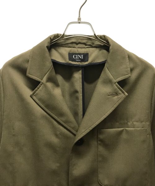 CINI VENEZIA（チニー ベネチア）CINI VENEZIA (チニー ベネチア) ジャケット カーキ サイズ:48の古着・服飾アイテム