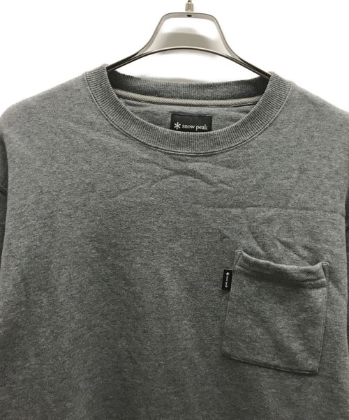 Snow peak（スノーピーク）snow peak (スノーピーク) JOURNAL STANDARD relume (ジャーナルスタンダード レリューム) スウェット グレー サイズ:Lの古着・服飾アイテム