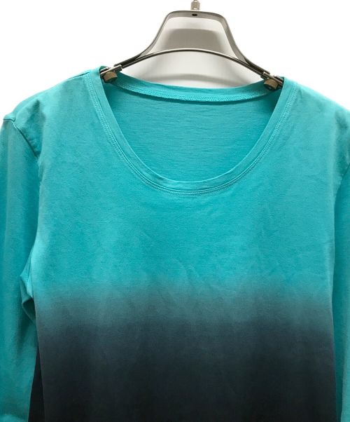 HEART ISSEY MIYAKE（ハート イッセイ ミヤケ）HEART ISSEY MIYAKE (ハート イッセイ ミヤケ) グラデーションカットソー スカイブルー サイズ:2の古着・服飾アイテム