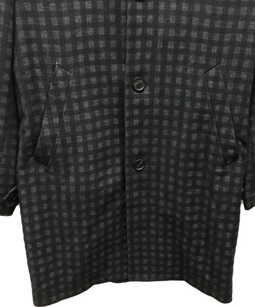 PS Paul Smith（ＰＳポールスミス）PS Paul Smith (ＰＳポールスミス) シャドーチェックウールコート ネイビー サイズ:Mの古着・服飾アイテム