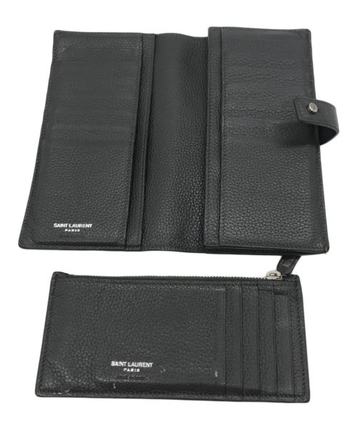 Saint Laurent Paris（サンローランパリ）Saint Laurent Paris (サンローランパリ) 長財布 グレーの古着・服飾アイテム