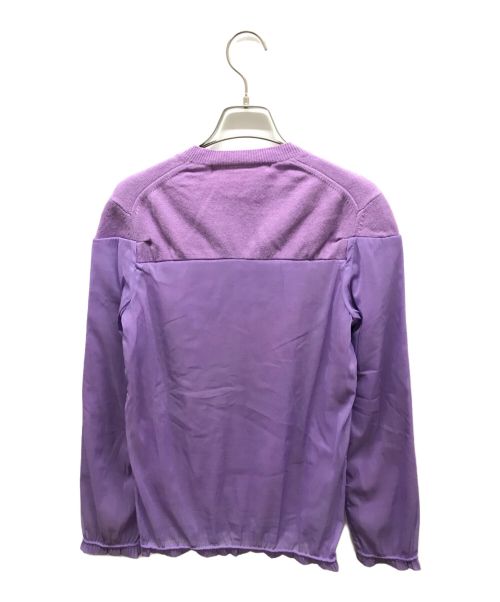 COMME des GARCONS（コムデギャルソン）COMME des GARCONS (コムデギャルソン) レースカーディガン パープル サイズ:Mの古着・服飾アイテム