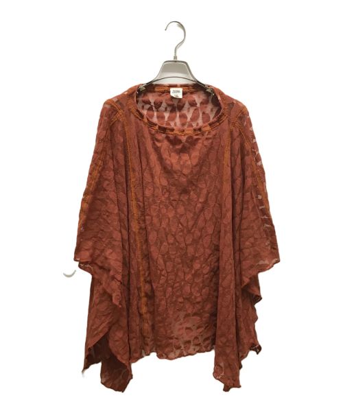 Jean Paul Gaultier FEMME（ジャンポールゴルチエ フェム）Jean Paul Gaultier FEMME (ジャンポールゴルチェフェム) レースケープ ブラウン サイズ:40の古着・服飾アイテム
