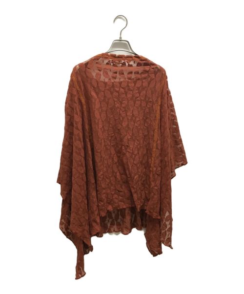 Jean Paul Gaultier FEMME（ジャンポールゴルチエ フェム）Jean Paul Gaultier FEMME (ジャンポールゴルチェフェム) レースケープ ブラウン サイズ:40の古着・服飾アイテム