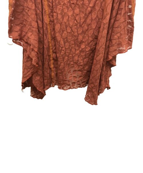 Jean Paul Gaultier FEMME（ジャンポールゴルチエ フェム）Jean Paul Gaultier FEMME (ジャンポールゴルチェフェム) レースケープ ブラウン サイズ:40の古着・服飾アイテム