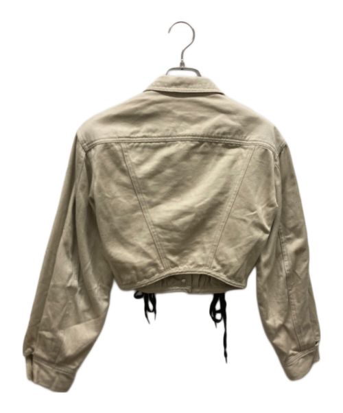 JUNIOR GAULTIER（ジュニアゴルチエ）JUNIOR GAULTIER (ジュニアゴルチエ) レースアップセットアップ ベージュ サイズ:42の古着・服飾アイテム