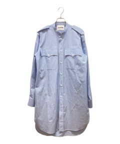 中古・古着通販】JIL SANDER (ジルサンダー) エポレット付バンドカラー 
