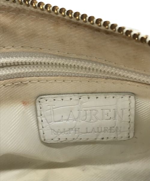 RALPH LAUREN（ラルフローレン）RALPH LAUREN (ラルフローレン) ハンドバッグ ホワイトの古着・服飾アイテム